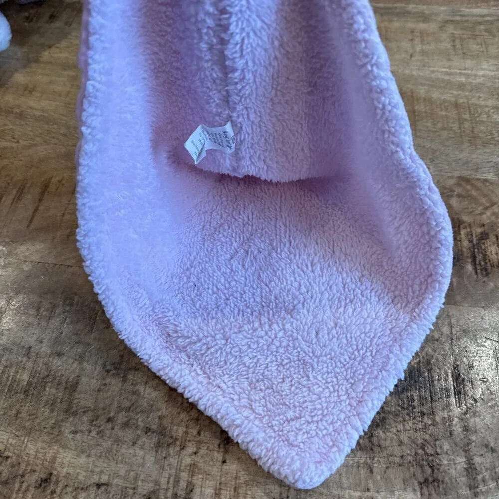 Little Beginnings Baby Bear Plush Lovey Pink 15